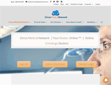 Tablet Screenshot of cirrusmedicalnetwork.com